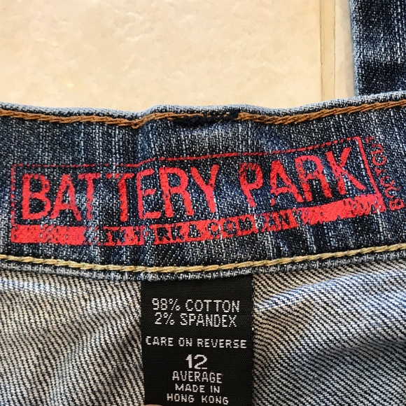 Battery Park Blue Boot Cut Denim Jeans 12 - Picture 7 of 8